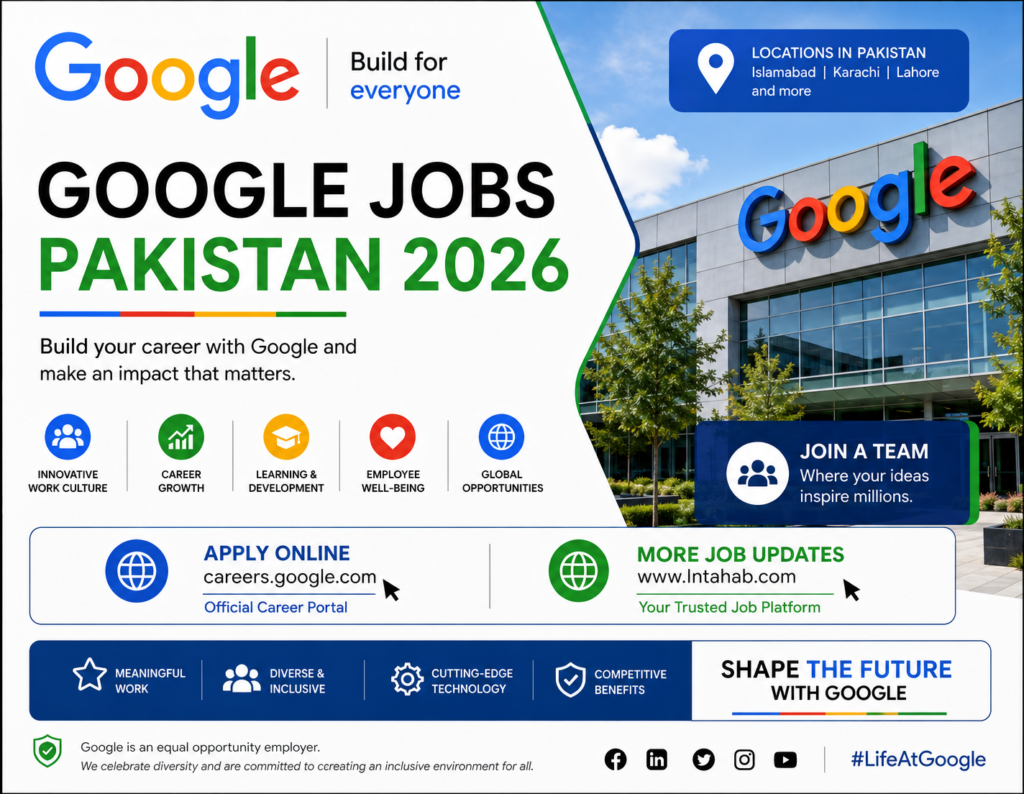 Google Jobs Pakistan 2026