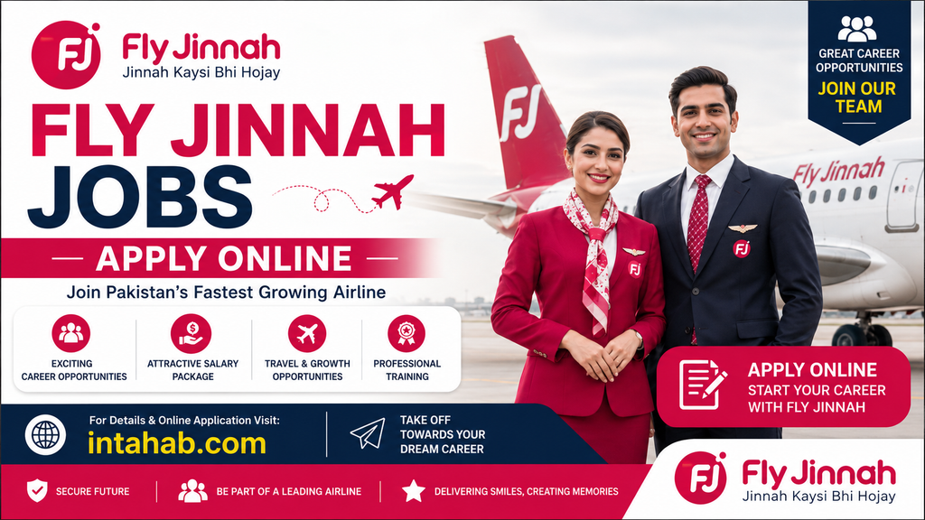 Fly Jinnah Jobs 2026 – Apply Online for Male & Female