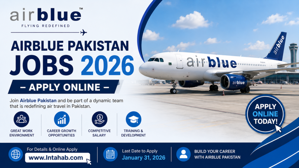 Airblue Pakistan Jobs 2026 – Apply Online for Latest Vacancies | Male & Female