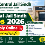 Central Jail Sindh Jobs 2026 – Apply Online | 100+ Posts | Male & Female