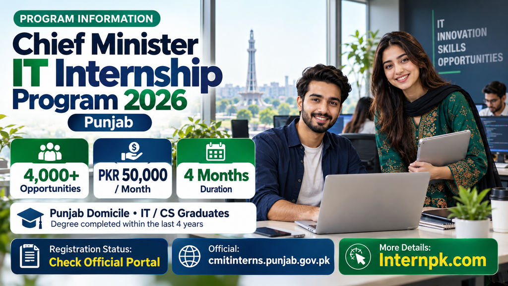  Chief Minister IT Internship Program 2026